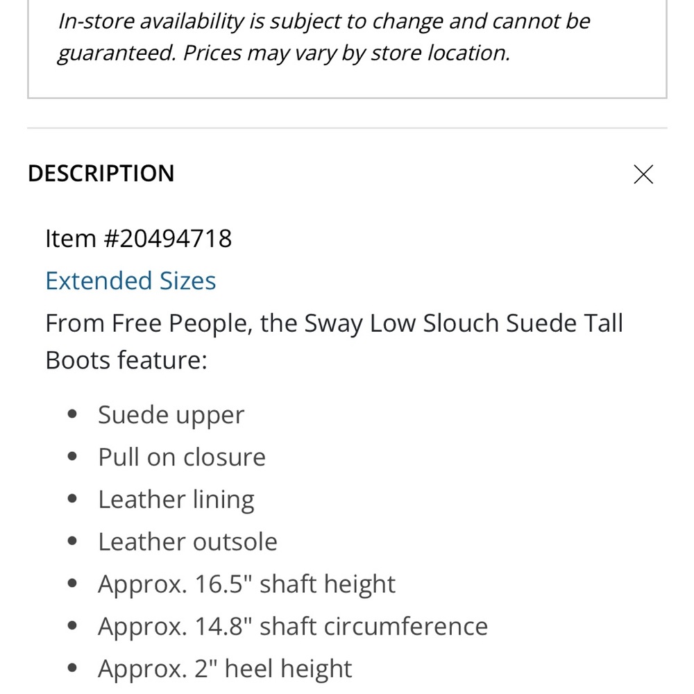 Free People Fudgesicle Sway 2.0 Low Slouch Suede Tall Boots New in Box 38.5 - Picture 5 of 7